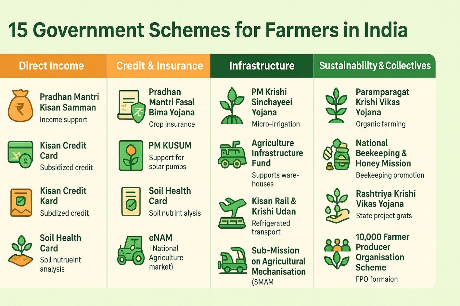 Top 15 Government Schemes for Farmers in India