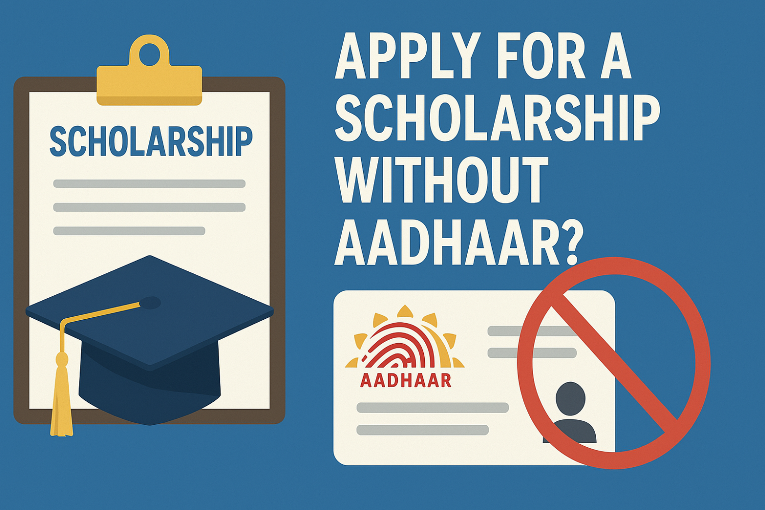 How to Apply for a Scholarship Without Aadhaar? – Student’s Survival Guide