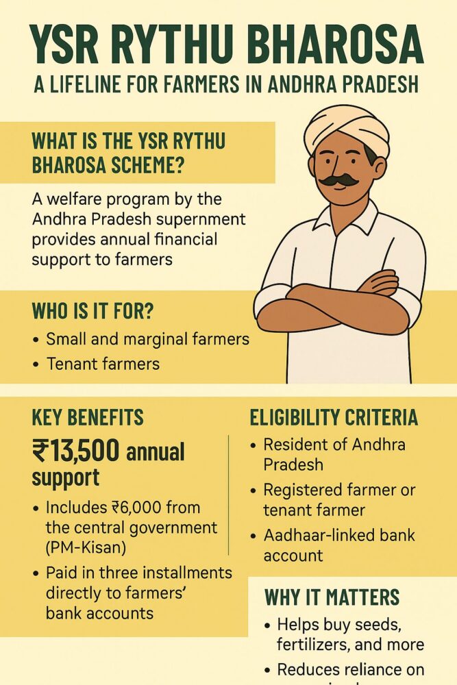 YSR Rythu Bharosa Scheme : Eligibilty, Process and Benefits YSR Rythu Bharosa