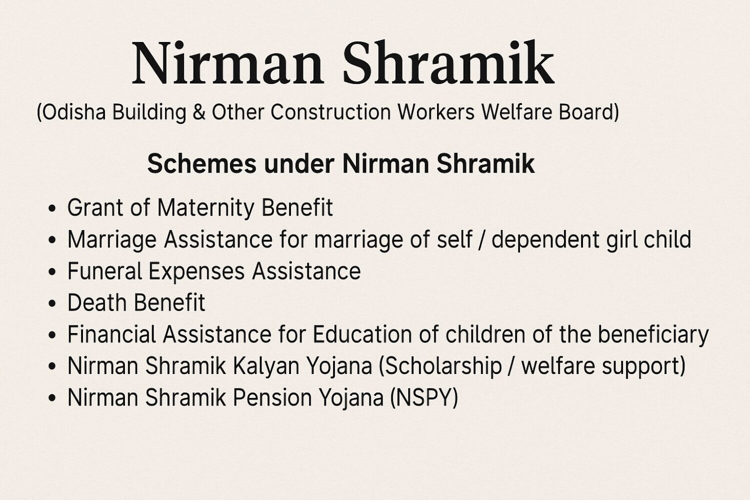Indian Souls | Nirman Shramik Nirman Shramik Government Schemes Complete Guide for Workers and Families