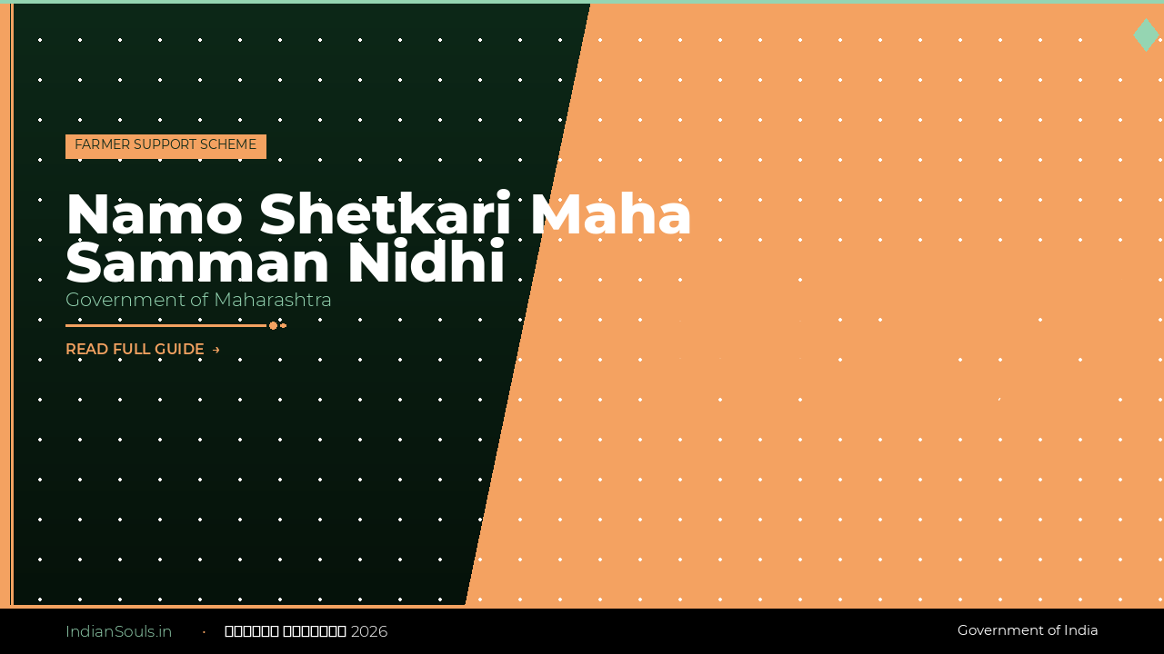Namo Shetkari Maha Samman Nidhi 2026: Rs 6,000 Extra Per Year for Maharashtra Farmers, 8th Instalment Released, How to Check - Indian Souls Namo Shetkari Maha Samman Nidhi 2026: Rs 6,000 Extra Per Year for Maharashtra Farmers, 8th Instalment Released, How to Check