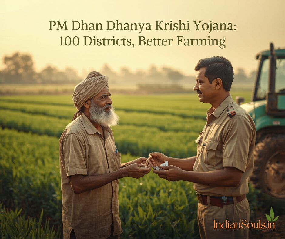 PM Dhan Dhanya Krishi Yojana 2026: 100 Low-Productivity Districts, What Farmers Get and How to Check If Your District Is Included - Indian Souls PM Dhan Dhanya Krishi Yojana 2026: 100 Low-Productivity Districts, What Farmers Get and How to Check If Your District Is Included