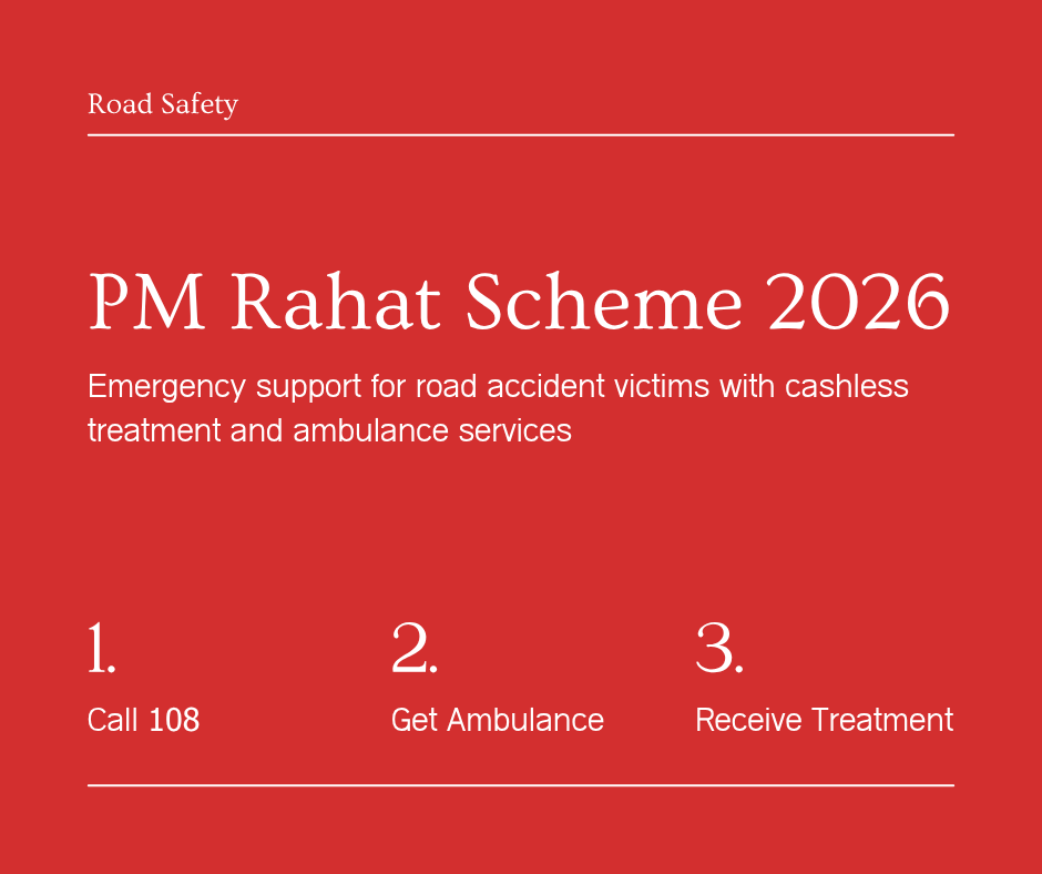PM Rahat Scheme 2026: Rs 1.5 Lakh Free Cashless Treatment for Road Accident Victims: How It Works, Which Hospitals, What to Do at the Scene - Indian Souls PM Rahat Scheme 2026: Rs 1.5 Lakh Free Cashless Treatment for Road Accident Victims: How It Works, Which Hospitals, What to Do at the Scene