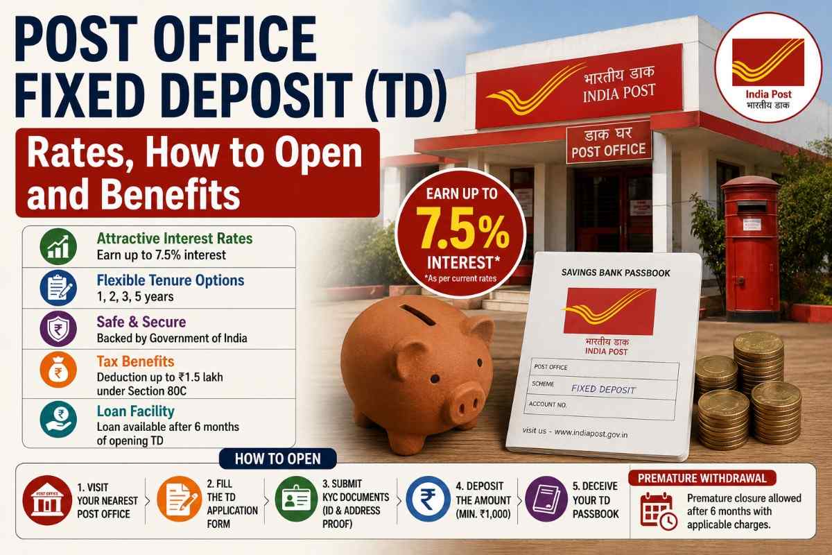 Post Office Fixed Deposit (TD) – Rates, How to Open and Benefits - Indian Souls Post Office Fixed Deposit (TD) – Rates, How to Open and Benefits