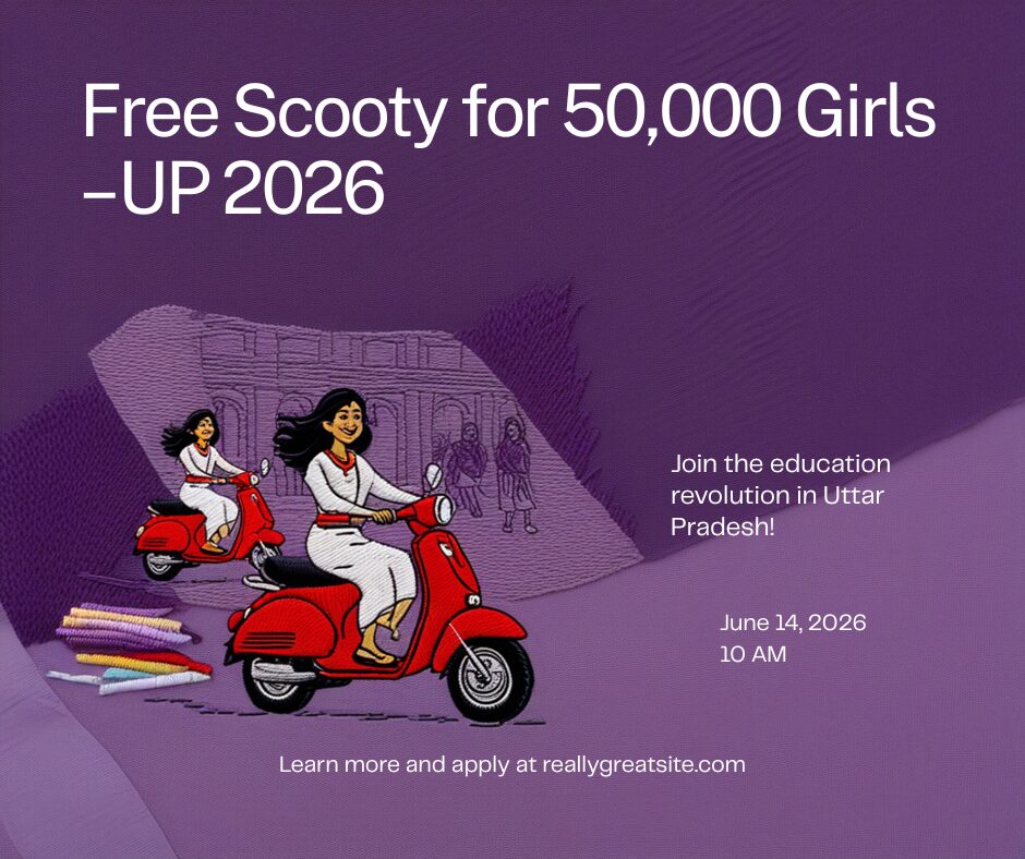 UP Free Scooty Yojana 2026: Rani Laxmi Bai Scooty Yojana, 50,000 Girls, Rs 400 Crore Approved, How to Apply - Indian Souls UP Free Scooty Yojana 2026: Rani Laxmi Bai Scooty Yojana, 50,000 Girls, Rs 400 Crore Approved, How to Apply